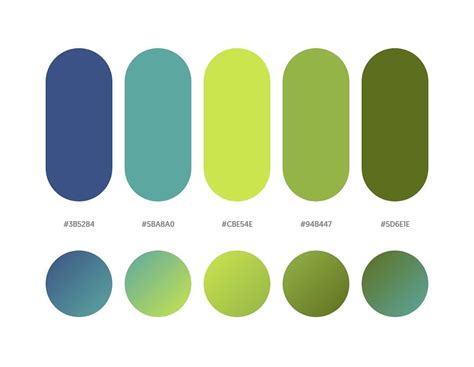 32 Beautiful Color Palettes With Their Corresponding Gradient Palettes
