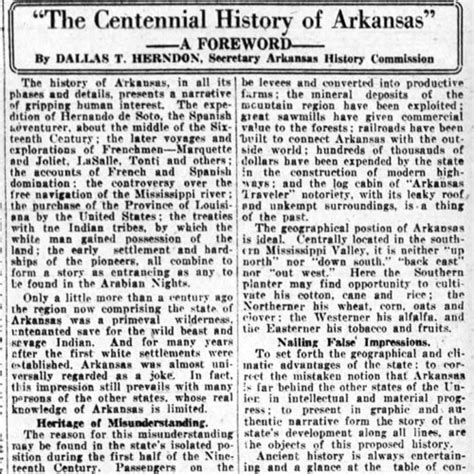 Centennial History of Arkansas - Encyclopedia of Arkansas