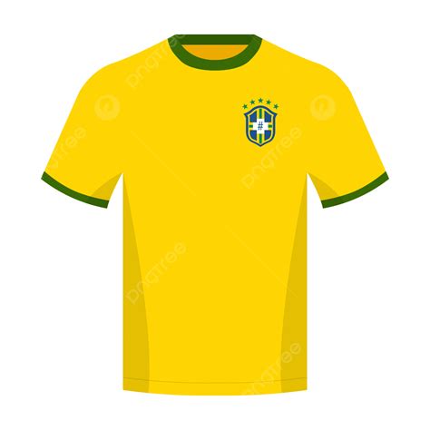 Brazil Soccer Team Home Jersey, Jersey, Brazil, Soccer PNG and Vector with Transparent ...