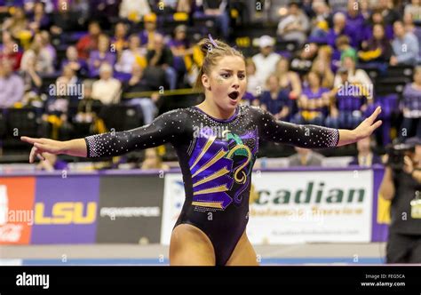 Baton Rouge, LA, USA. 05th Feb, 2016. LSU Tigers McKenna Kelley on floor exercise during a NCAA ...