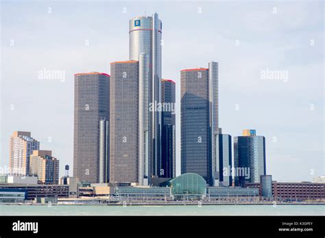 DETROIT, MI - APRIL 8, 2017: General Motors Building, GM Headquarters ...