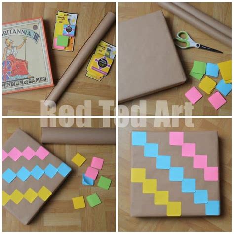 Post It Note Wrapping Paper DIY - Red Ted Art's Blog