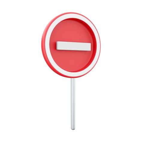 Raster version 3d rendering. Illustration of Prohibited Red Circle Sign. 3D render icon ...
