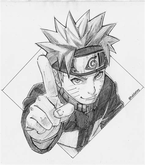 My ballpoint pen drawing of Naruto! : r/Naruto