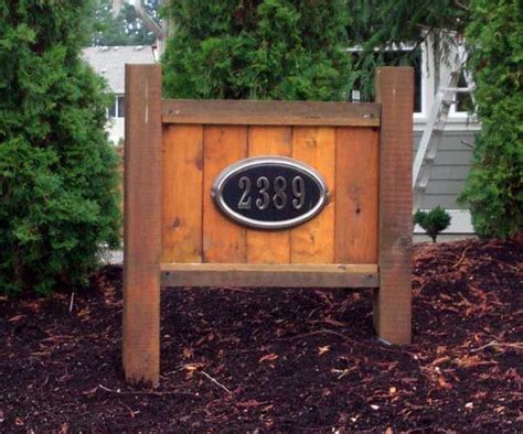 Displaying home address | House numbers diy, Address signs for yard, House address sign