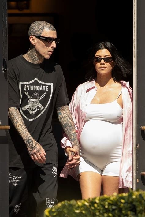 Pregnant KOURTNEY KARDASHIAN and Travis Barker Out in Santa Barbara 08/23/2023 – HawtCelebs