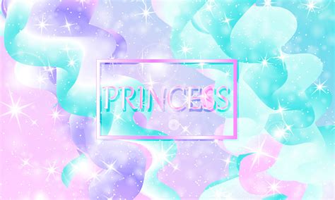 Princess Background Stars Pink Unicorn Pattern Stock Illustration ...