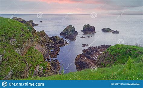 Rocky Coastline, about One Kilometer East of Cruden Bay Stock Image - Image of scotland ...