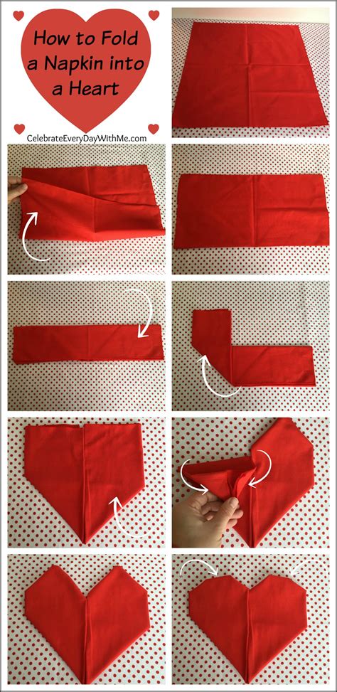 How to Fold a Napkin into a Heart | Celebrate Every Day With Me