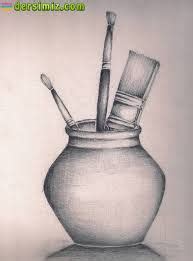 natürmort karakalem vazo ile ilgili görsel sonucu | Still life pencil shading, Still life sketch ...