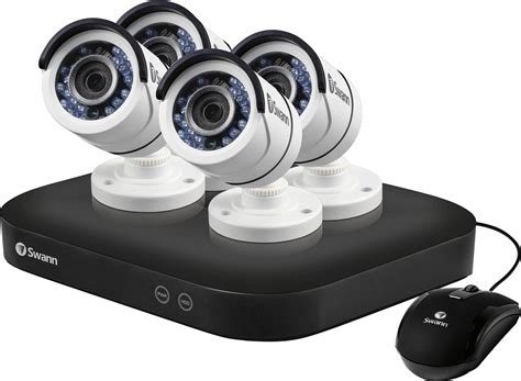 Best Buy: Swann PRO SERIES HD 8-Channel, 4-Camera Indoor/Outdoor Wired 2TB DVR Surveillance ...