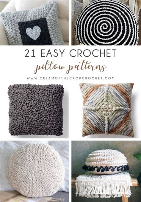 21 Easy Crochet Pillow Patterns - Cream Of The Crop Crochet