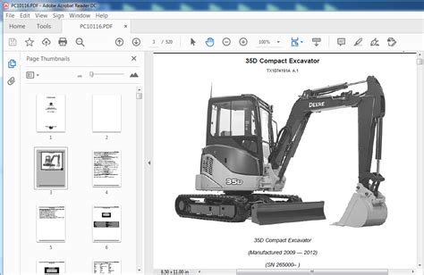 John Deere 35D Compact Excavator Parts Catalog Manual (PC10116) - PDF Download - HeyDownloads ...