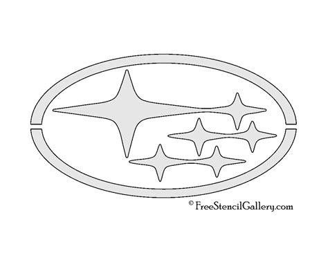 Subaru Logo Stencil | Free Stencil Gallery