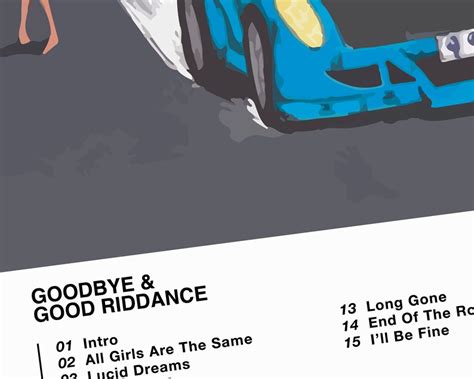 Juice Wrld Goodbye & Good Riddance Album Tracklist Poster | Etsy