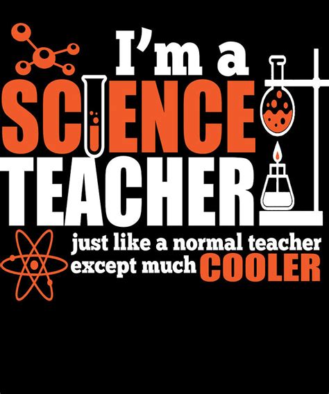 Funny Science Teacher Apparel Digital Art by Michael S - Pixels