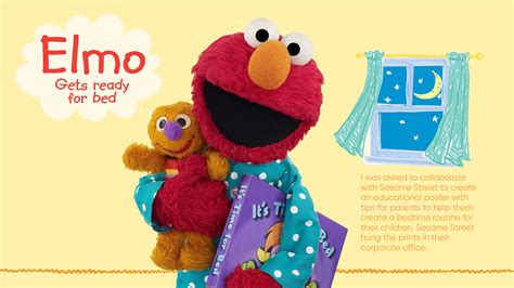 Sesame Street's Elmo Educational Posters on Behance