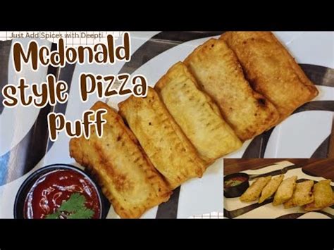 Pizza Mcpuff | Mcdonalds Style Mcpizza Puff Recipe At Home | Just Add Spices with Deepti | - YouTube