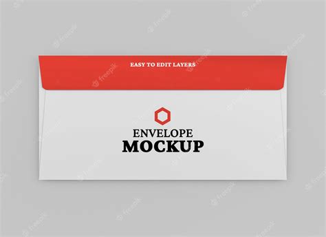 Premium PSD | Envelope mockup design isolated