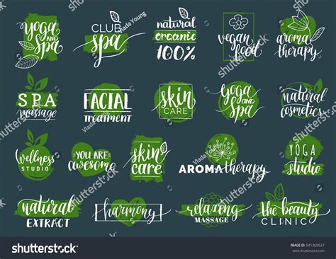Vector Health Beauty Care Logos Labels Stock Vector (Royalty Free) 541369537 | Shutterstock