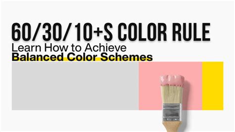 The 60 30 10 Color Rule - Accomplish Balanced Color Schemes