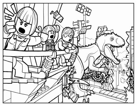 Jurassic World Owen Coloring Pages - Lego R Jurassic World Tm Dinosaurs On The Run Book By ...