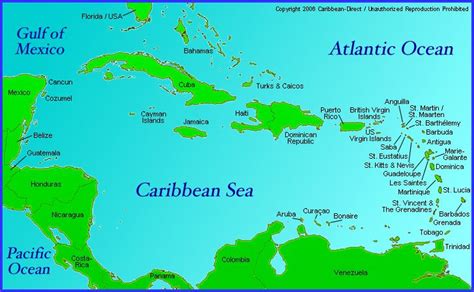 everywhere on this map | Caribbean islands map, Caribbean islands ...