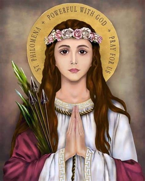 Pin by Madame Guy on St Philomena | Saint philomena, Santa filomena, Catholic saints