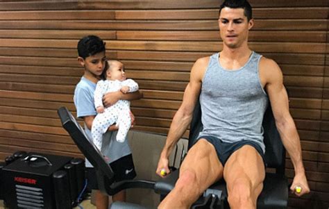 Cristiano Ronaldo Shares Workout Photo With Kids | Men’s Health