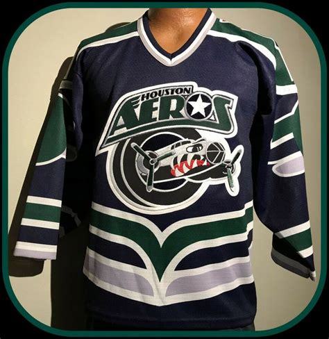 Details about VINTAGE HOUSTON AEROS STITCHED SP HOCKEY JERSEY YOUTH ...