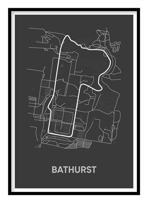 Bathurst Race Track Poster in 2022 | Race track, Mount panorama, Bathurst