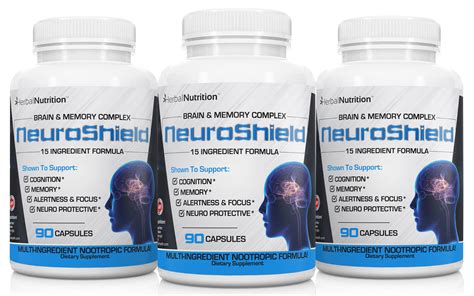 NeuroShield Advanced Memory Formula, Brian Boosting Ingredients, Bacopa, Huperzine-A & More ...