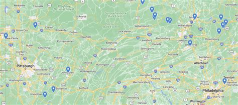 Pennsylvania Waterfalls Map – Details and Info on Falls in PA