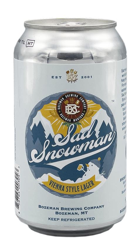 Sad Snowman Vienna Style Lager - Bozeman Brewing Company