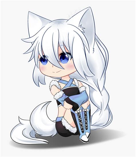 Anime Chibi Wolf Girl