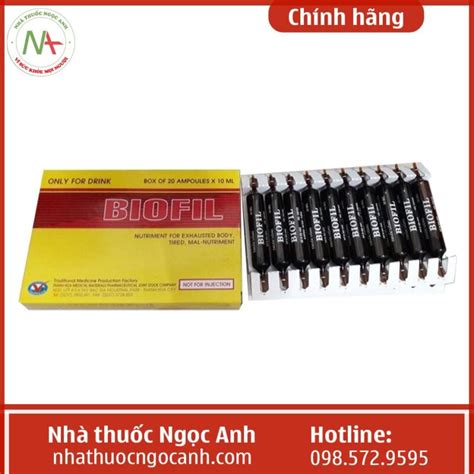 Thuốc Biofil dạng ống uống trước hay sau ăn, giá bao nhiêu, mua ở đâu?