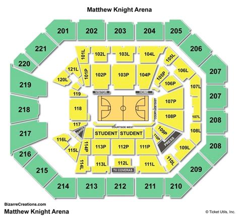 Matthew Knight Arena Seating Chart With Seat Numbers - Arena Seating Chart