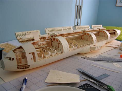 An Incredibly Detailed Paper Model of a Boeing 777 Created Using Manila Folders