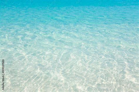 Tropical beach water background Stock Photo | Adobe Stock