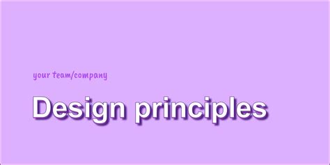 Design principles guide and template | Figma