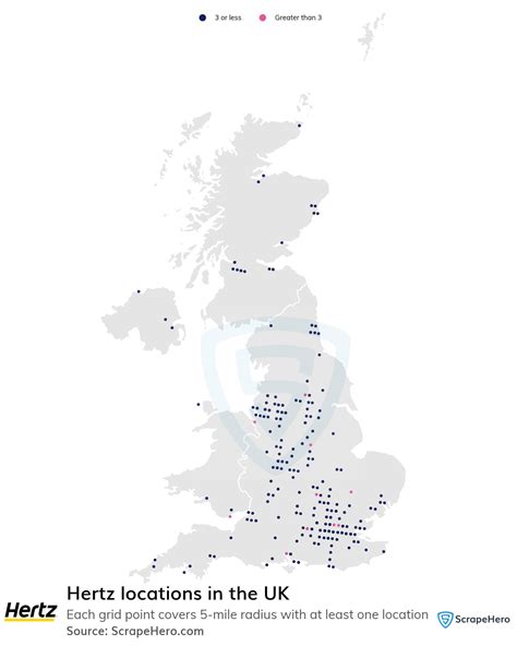 Number of Hertz locations in the UK in 2024 | ScrapeHero