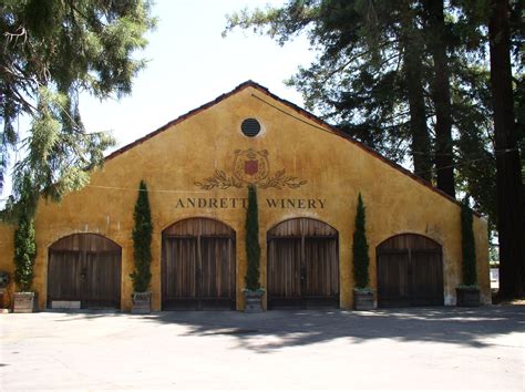 The old winery building at Andretti Winery Napa Valley. This contains the barrel room, where ...