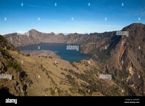 Mount Rinjani ,Indonesia, Crater Lake Stock Photo - Alamy