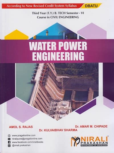 WATER POWER ENGINEERING (Third Year (T.Y.) B. Tech Course In Civil Engineering Semester – 6 ...