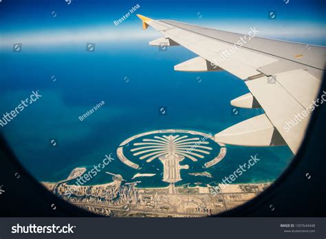 Aerial View Dubai Palm Jumeirah Island Stock Photo 1597644448 | Shutterstock