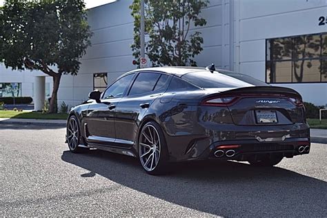 Wheel Front | Aftermarket & Custom Wheels Gallery - Grey Kia Stinger GT with 20x9 and 20x10.5 ...