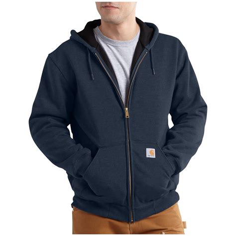 Carhartt Rain Defender Rutland Thermal-lined Hooded Zip-front Sweatshirt - 590880, Sweatshirts ...