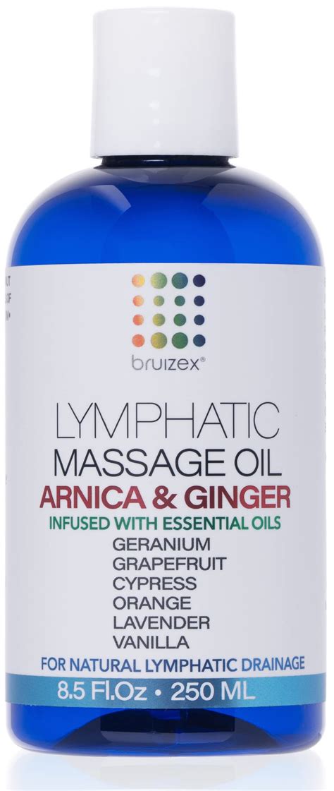 Buy Bruizex Lymphatic Massage Ginger Oil with Arnica for Manual Lymphatic Drainage, Post Surgery ...