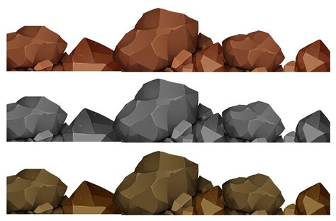 Seamless design of rocks 303904 Vector Art at Vecteezy