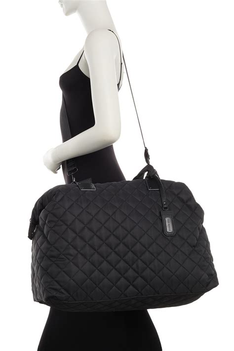 Steve Madden Quilted Nylon Weekend Bag in Black - Lyst